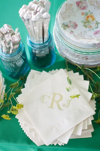 Wedding place setting styled by Great Expectations KY