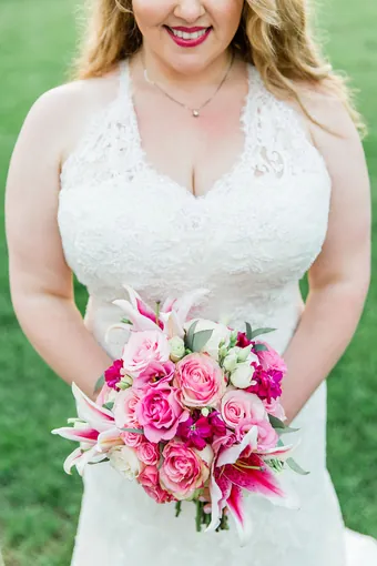 A bridal bouquet designed by Great Expectations KY
