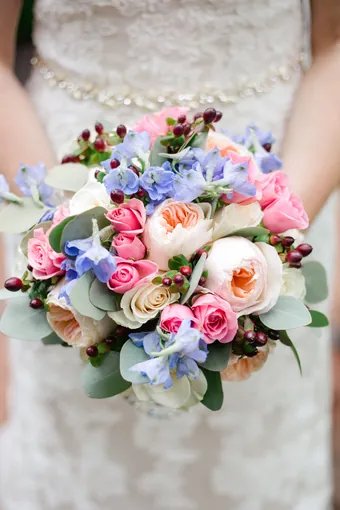 A bridal bouquet designed by Great Expectations KY